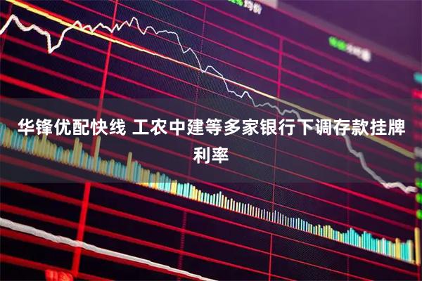 华锋优配快线 工农中建等多家银行下调存款挂牌利率