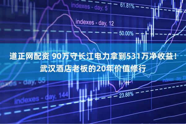 道正网配资 90万守长江电力拿到531万净收益！武汉酒店老板的20年价值修行